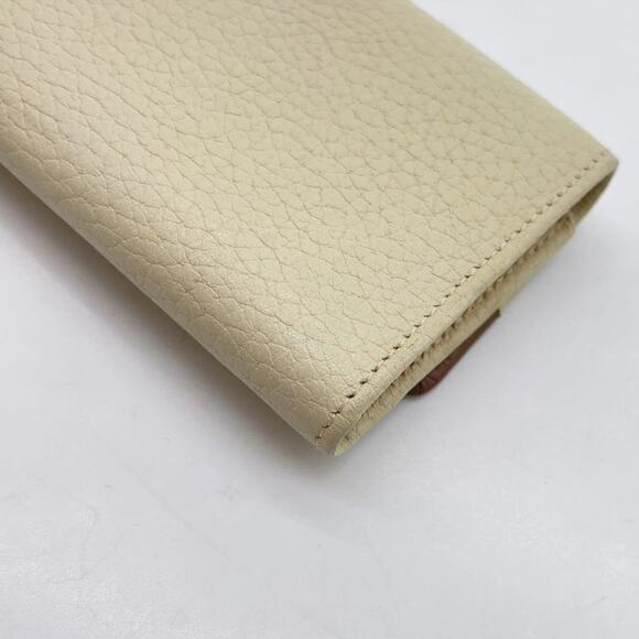 Christian Dior CD Logo Leather Beige x Brown 6-Ring Key Case W/Paper Bag - Picture 9 of 16